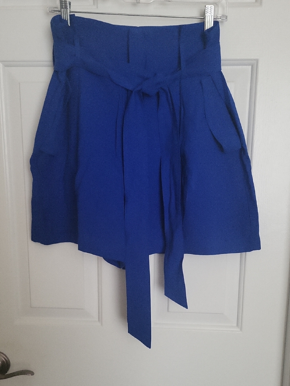a new day Cobalt Blue Women's Belted Shorts